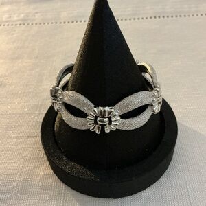 Flower Vintage Rhodium Plated Bracelet